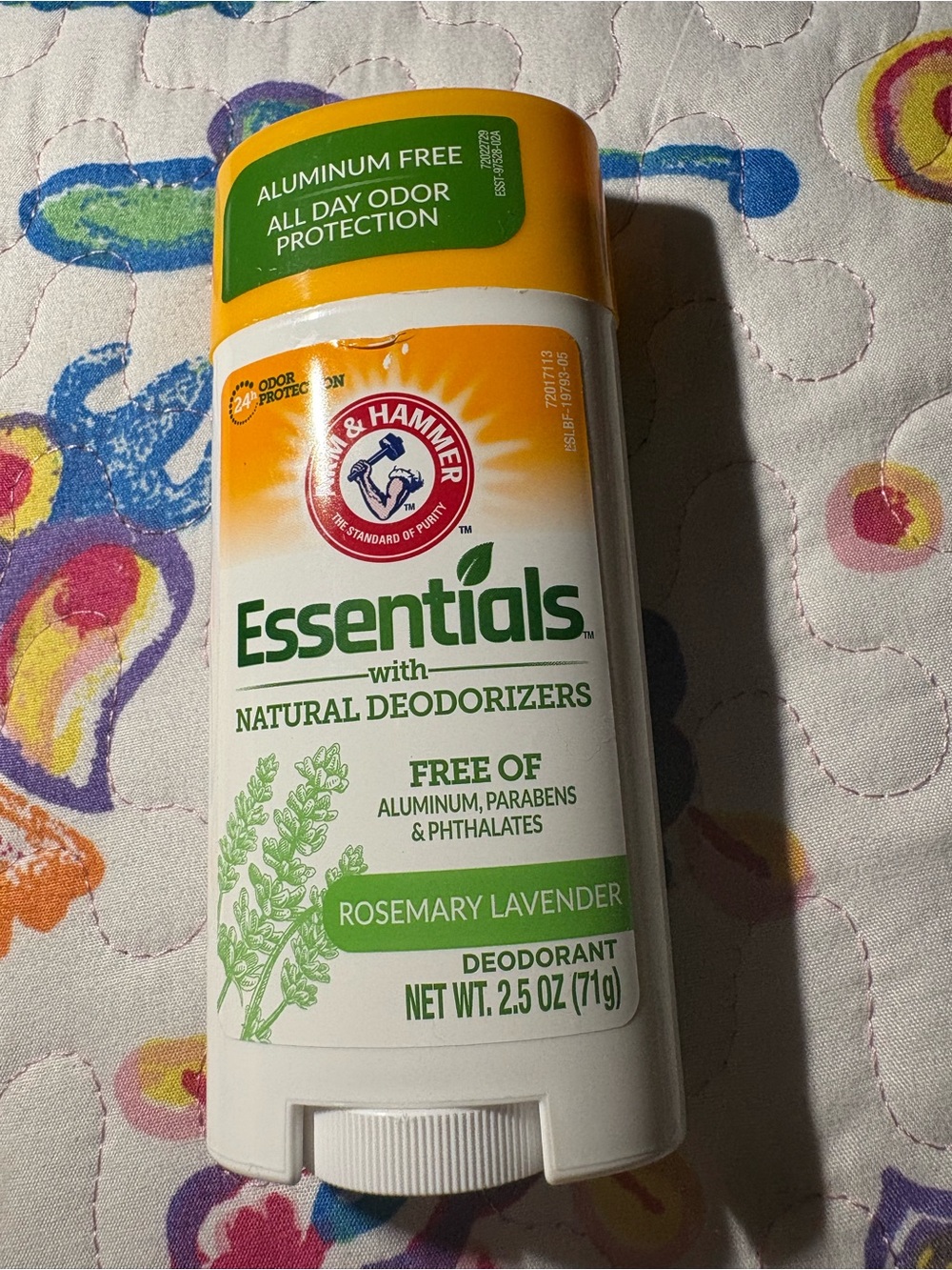 Arm & Hammer Essentials Rosemary Lavender Deodorant - White & Green